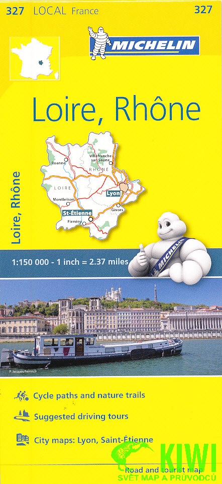 Michelin mapa Loire, Rhone 1:150 t.