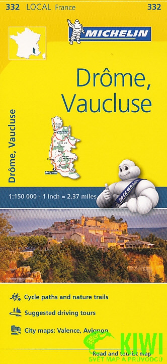 Michelin mapa Drome, Vaucluse 1:150 t.