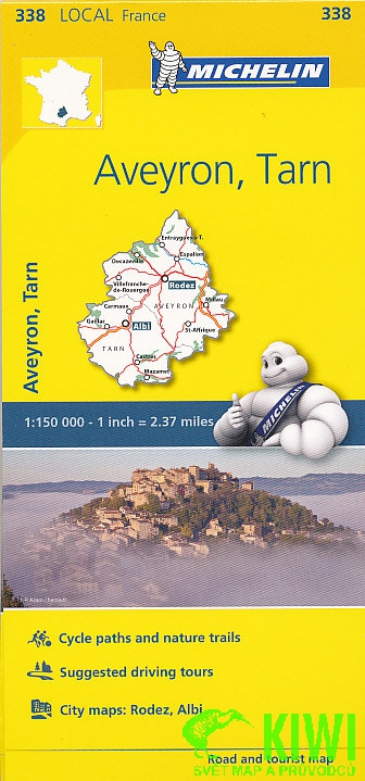 Michelin mapa Aveyron, Tarn 1:175 t.