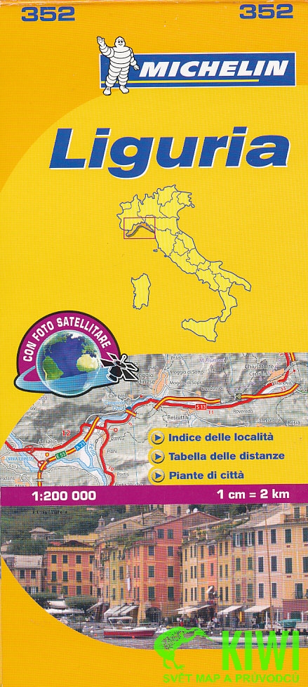 Michelin mapa Liguria 1:200 t.