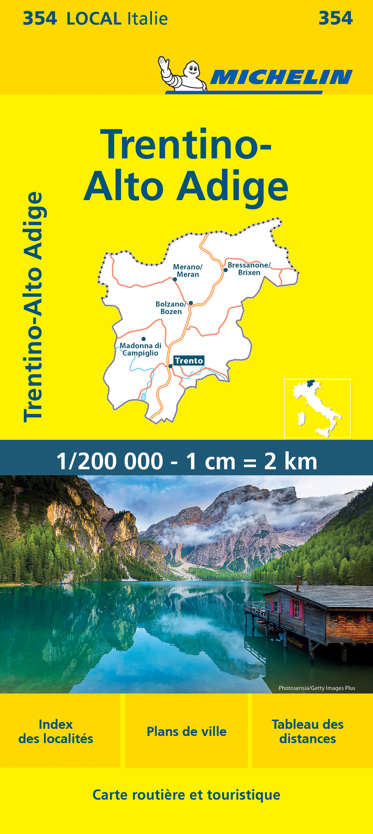 Michelin mapa Trentino-Alto Adige 1:200 t.