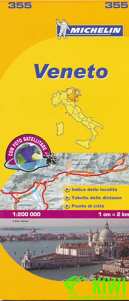 Michelin mapa Veneto 1:200 t.
