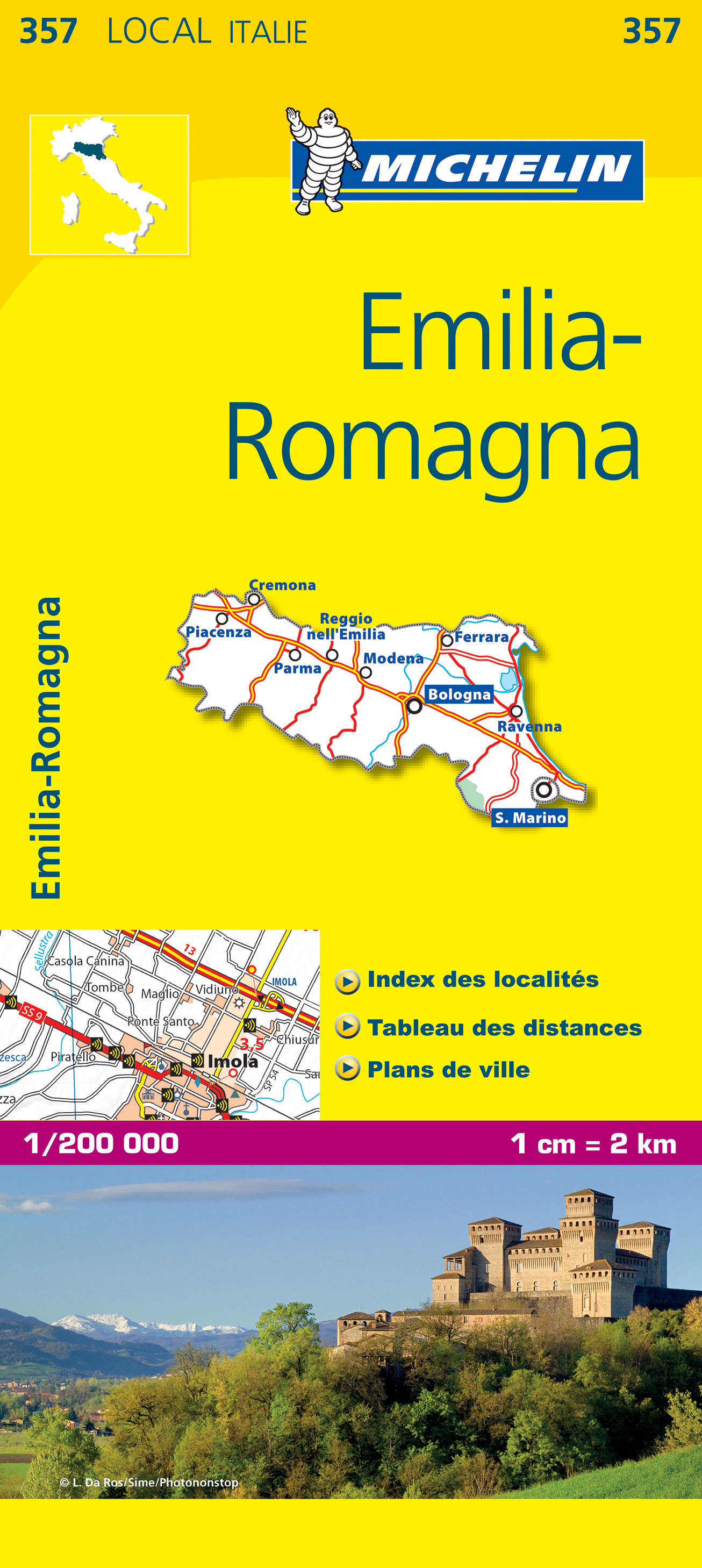 Michelin mapa Emilia-Romagna 1:200 t.