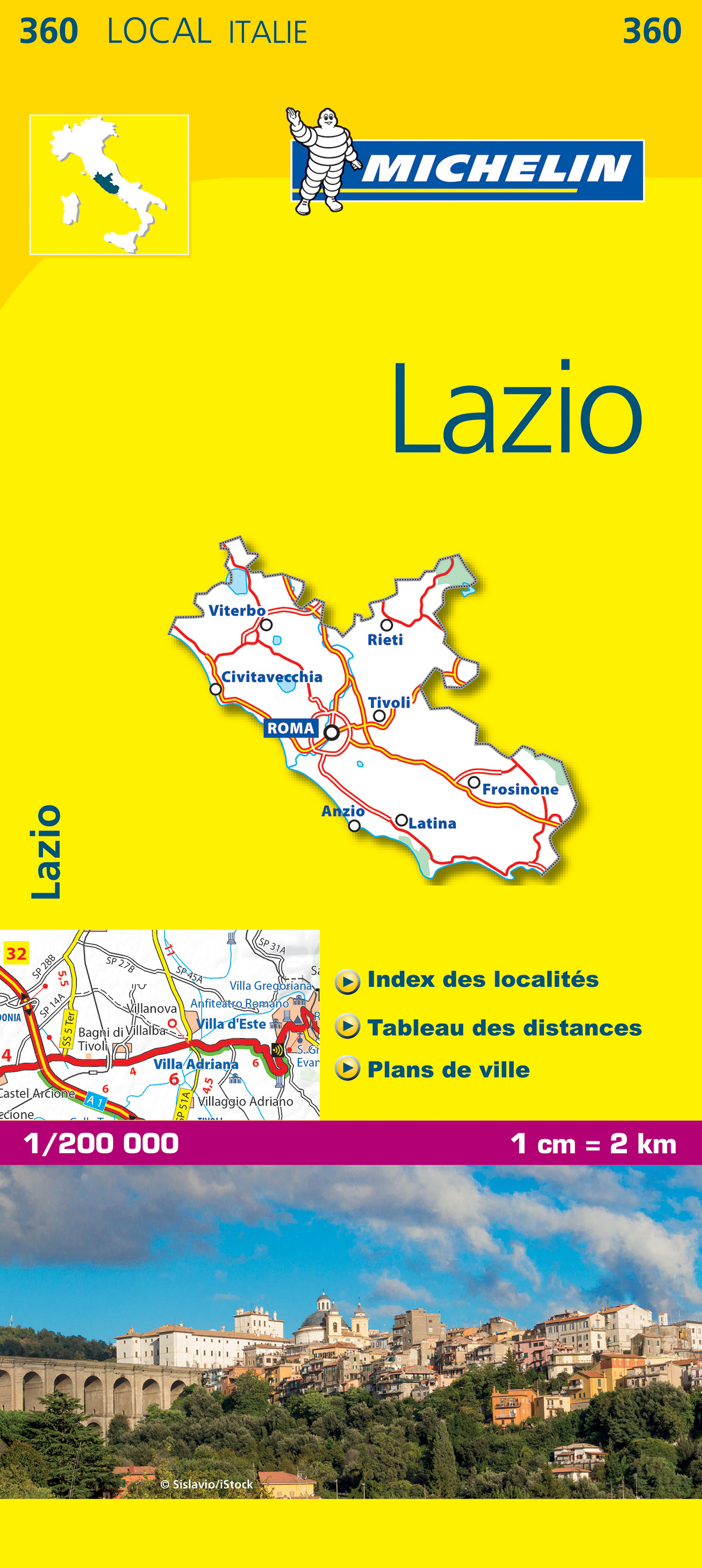Michelin mapa Lazio 1:200 t.