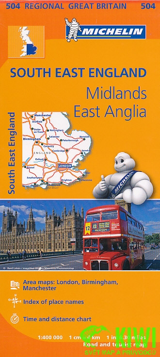 Michelin mapa Southeast England 1:400 t.