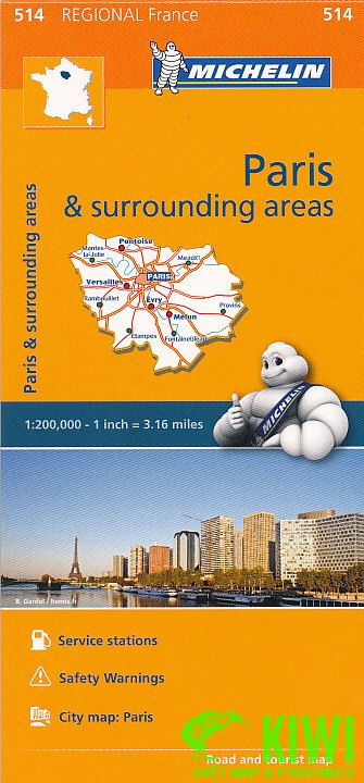 Michelin mapa Ile-de-France 1:250 t.