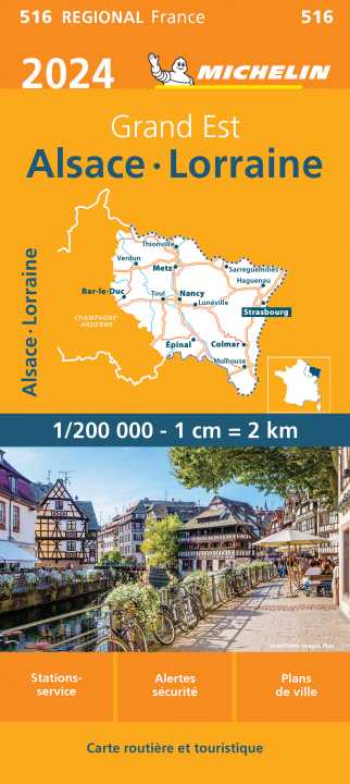 Michelin mapa Alsace, Lorraine 1:200 t.