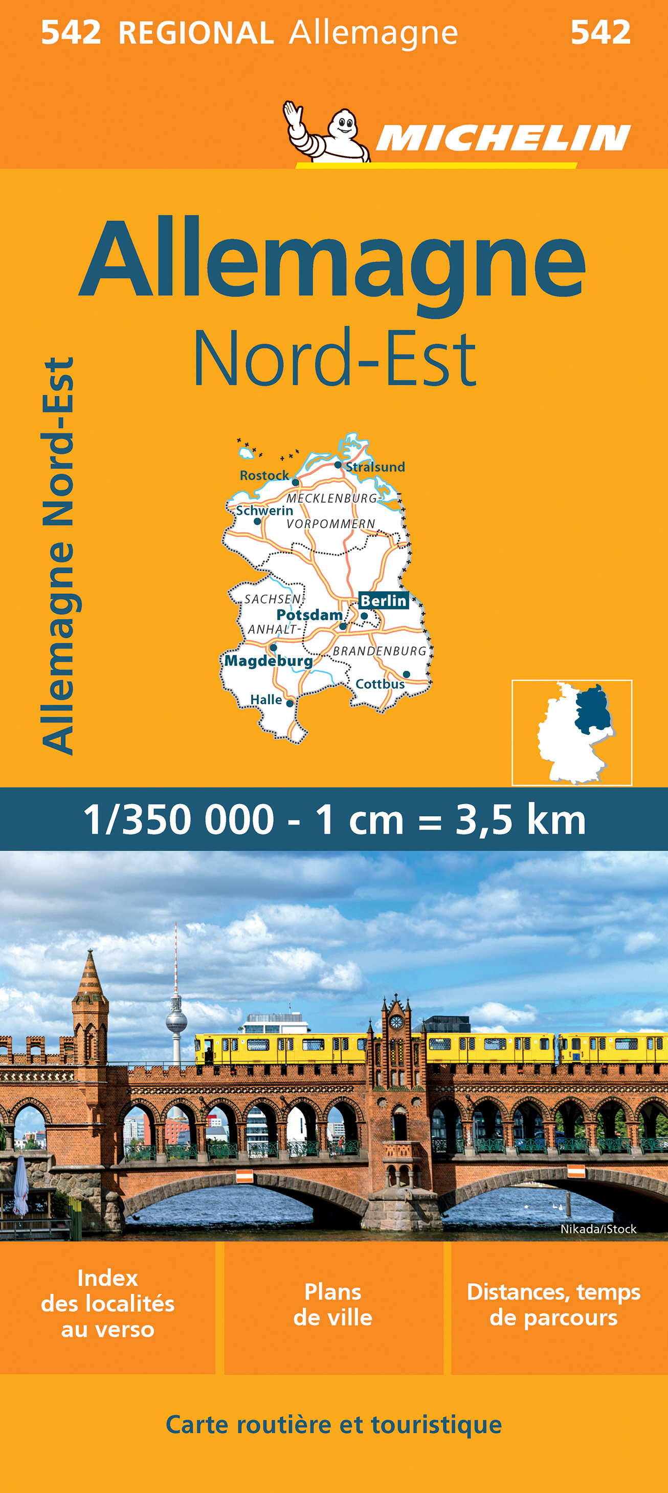 Michelin mapa Germany Northeast (Německo) 1:350 t.