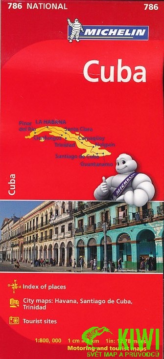 Michelin mapa Cuba (Kuba) 1:800 t.