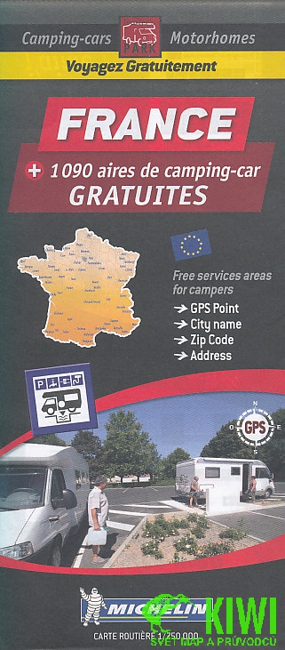 Michelin mapa Camping Cars France 1:1 mil