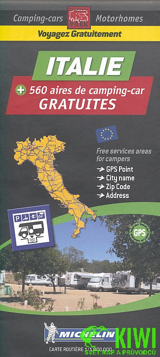 Michelin mapa Camping Cars Italie 1:1 mil