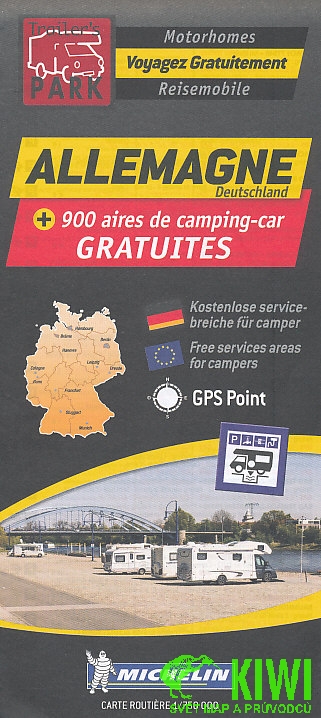 Michelin mapa Camping Cars Germany 1:750 t.