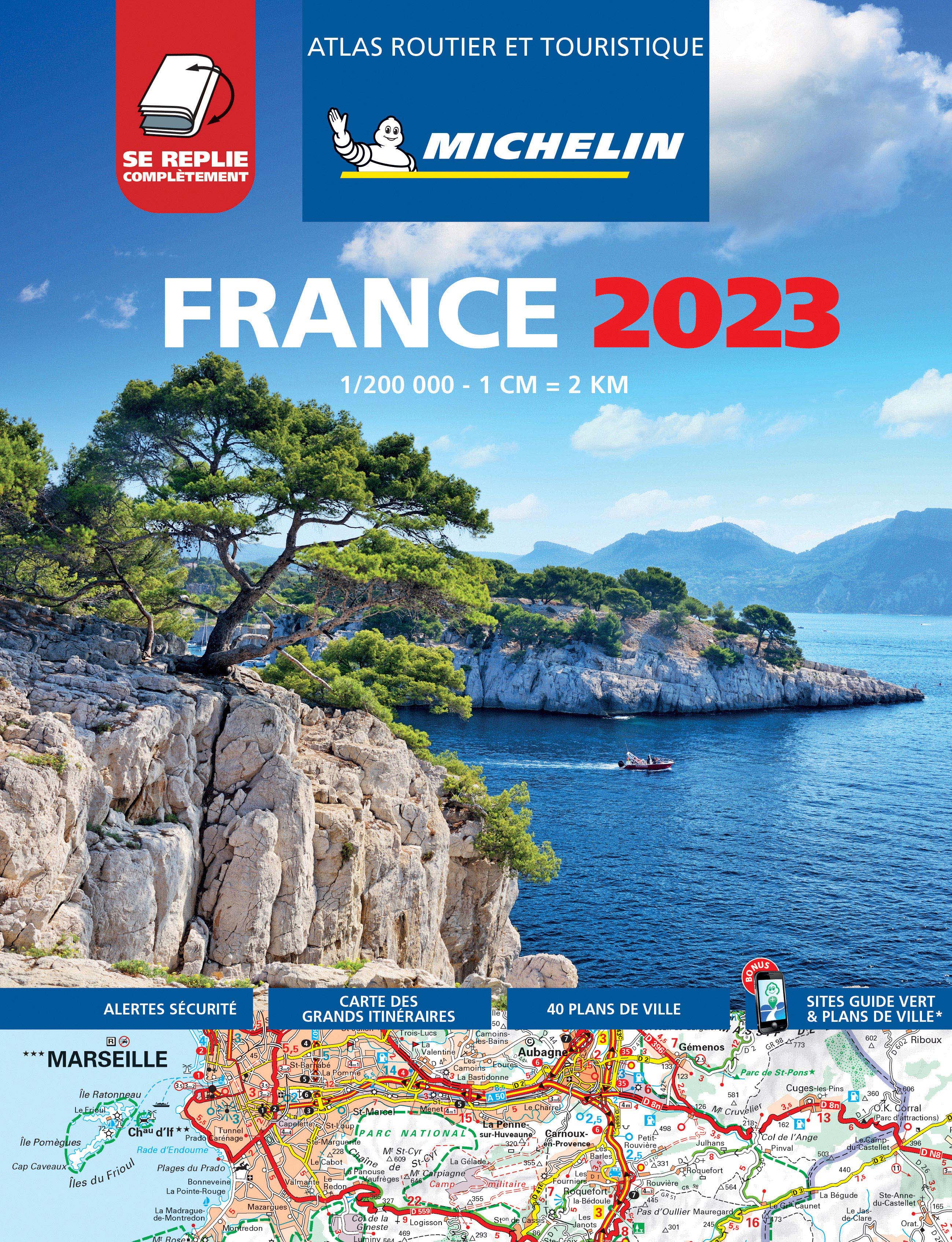 Michelin atlas France 1:200 t. brožovaný 2023