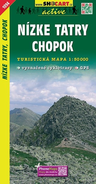 Nízké Tatry, Chopok - turistická mapa (shocart č.1094)