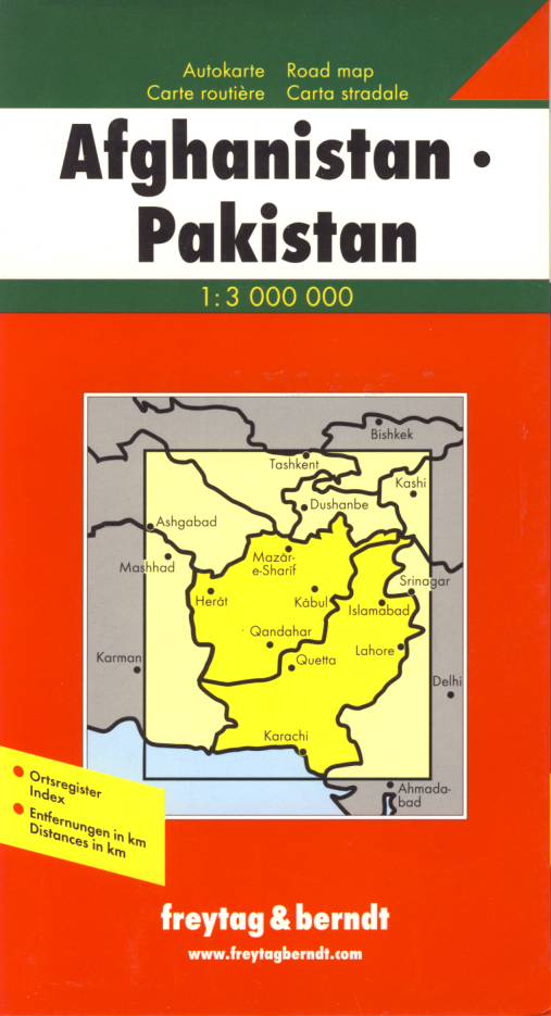 Freytag & Berndt Afghanistan, Pakistan 1:3 mil.