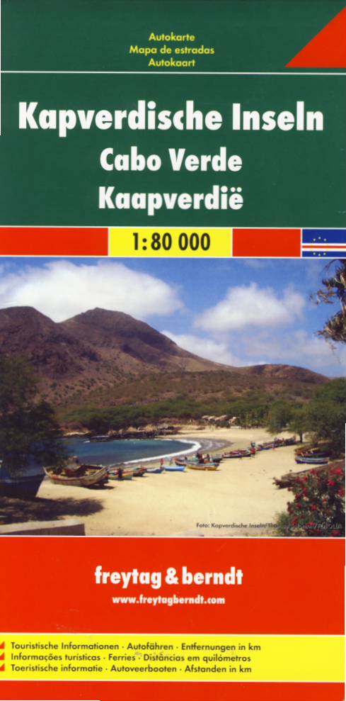 Freytag & Berndt mapa Cape Verde (Kapverdské ostrovy) 1:80 t.