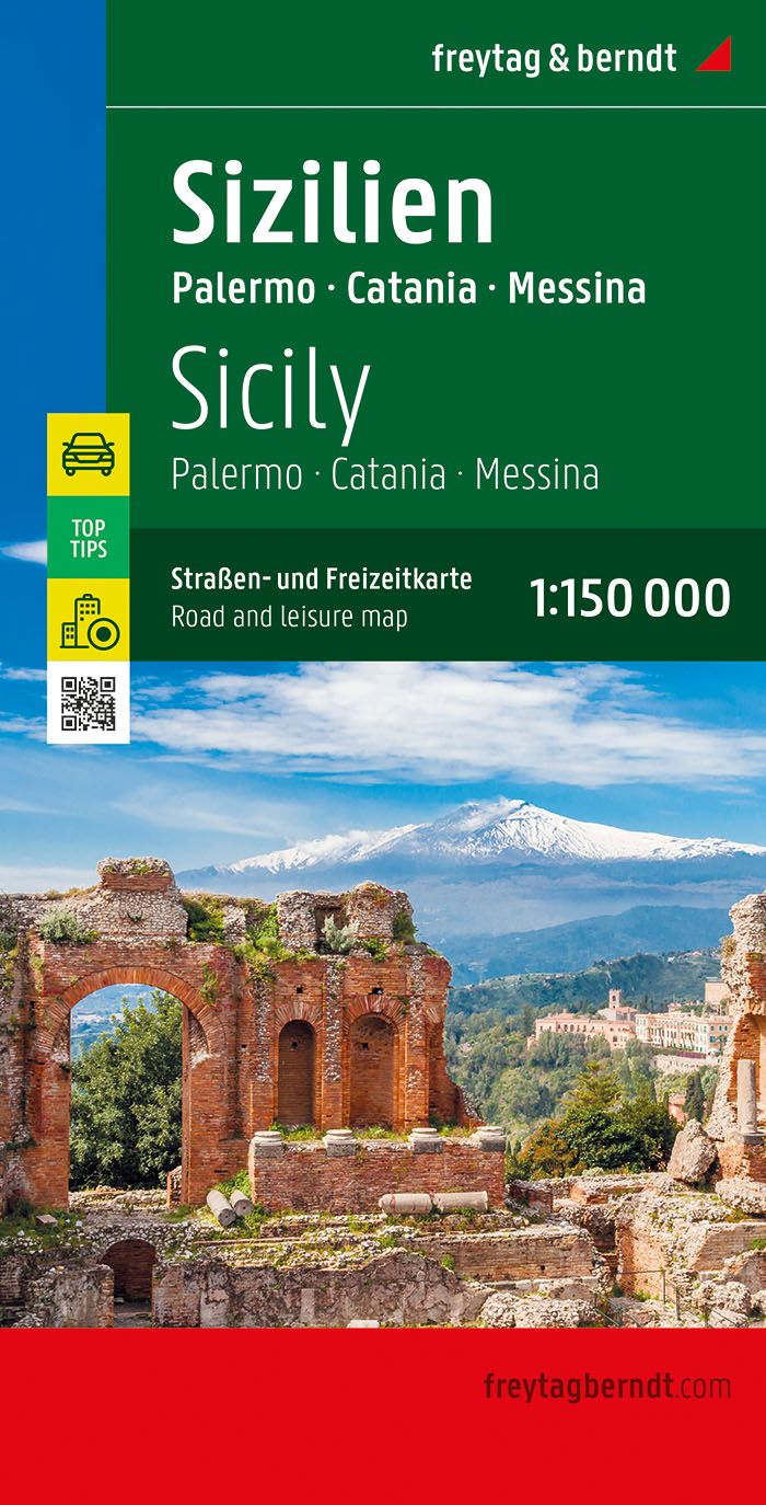Freytag & Berndt mapa Sicílie 1:150 t.