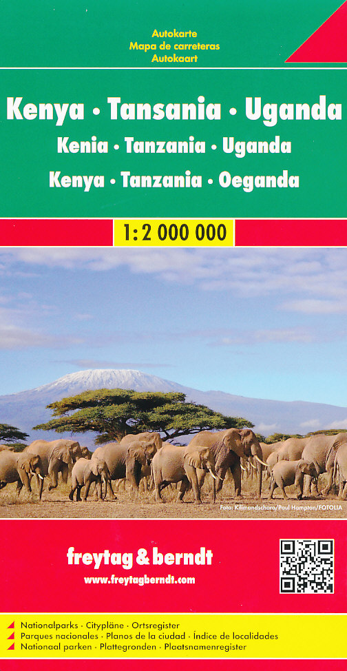 Freytag & Berndt Kenya-Tanzania-Uganda 1:2 mil.