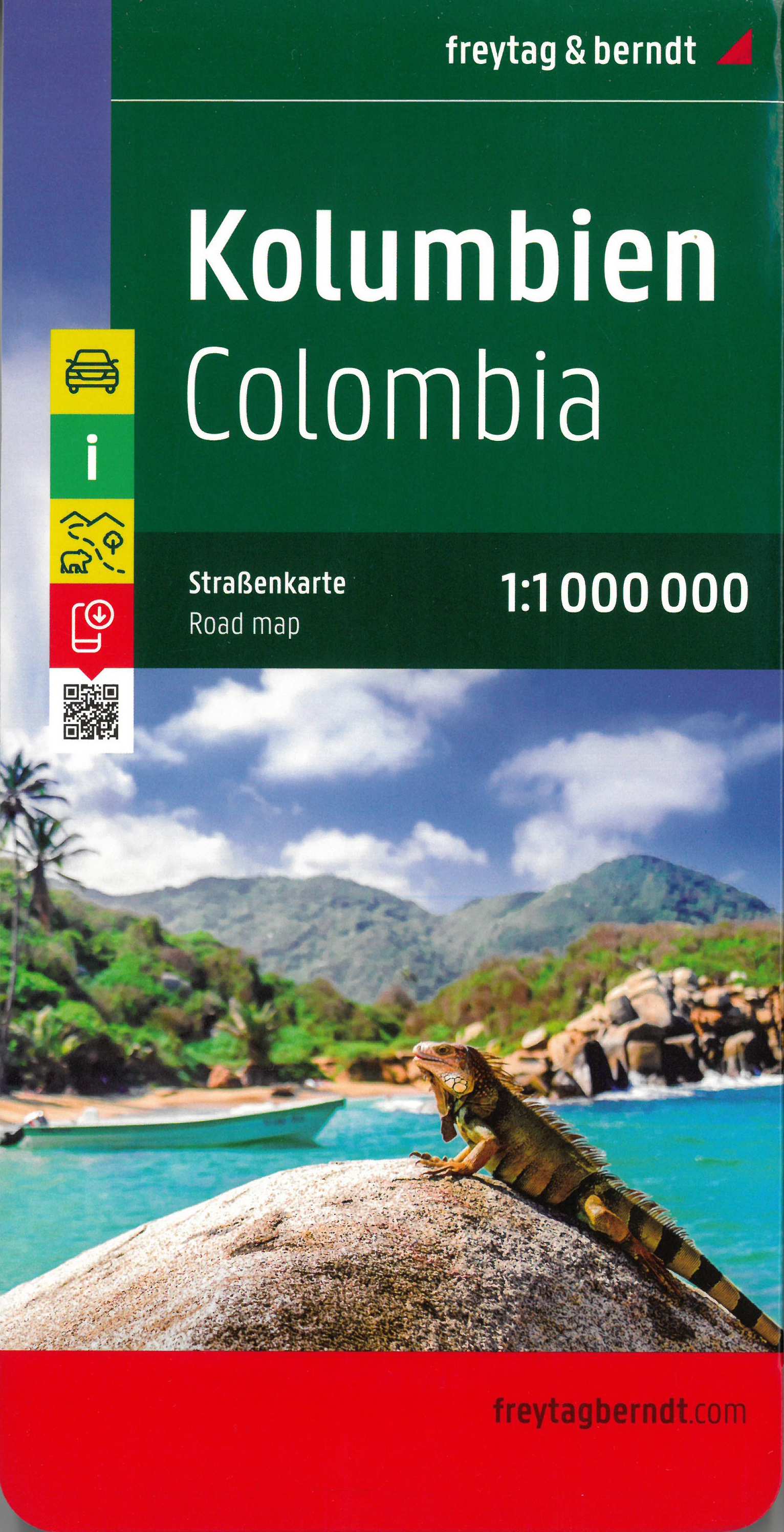 Freytag & Berndt mapa Colombia/Kolumbie 1:1 mil.