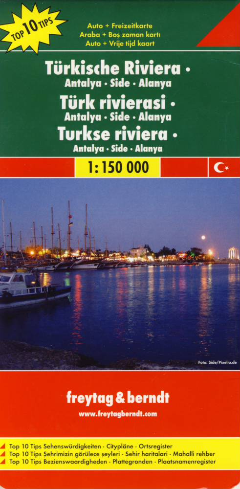 Freytag & Berndt Turkisch Riviera-Antalya, Side, Alanya 1:150 t.