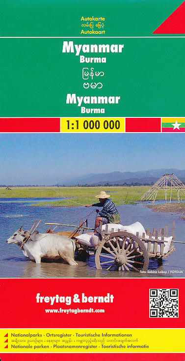 Freytag & Berndt mapa Myanmar, Burma 1:1 mil.