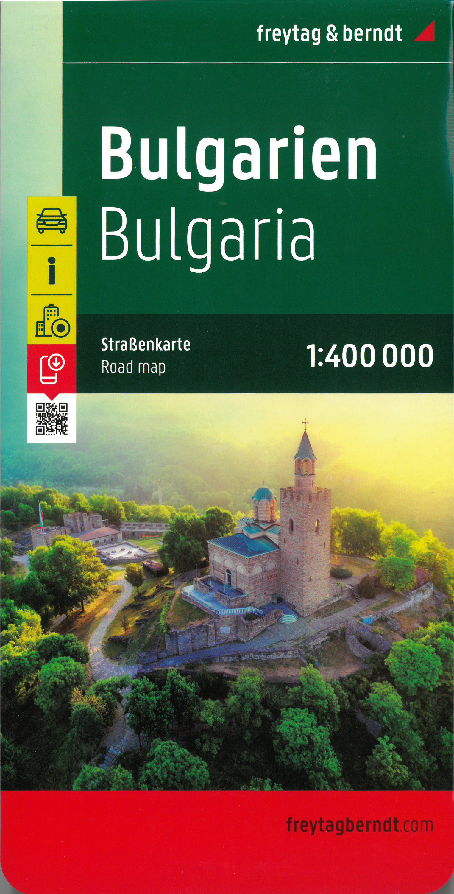 Freytag & Berndt mapa Bulgarien, Bulharsko 1:400 t.
