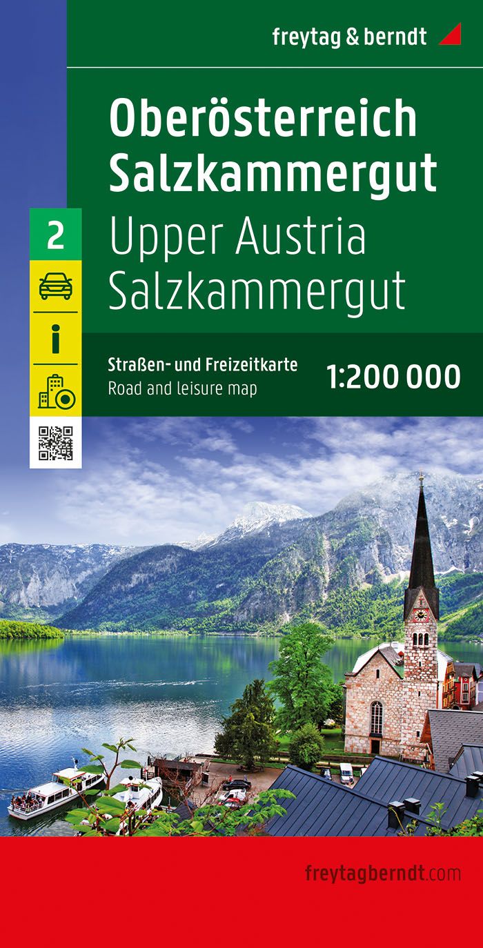 Freytag & Berndt mapa Rakousko 2 - Oberosterreich, Salzkammergut 1:200 t.