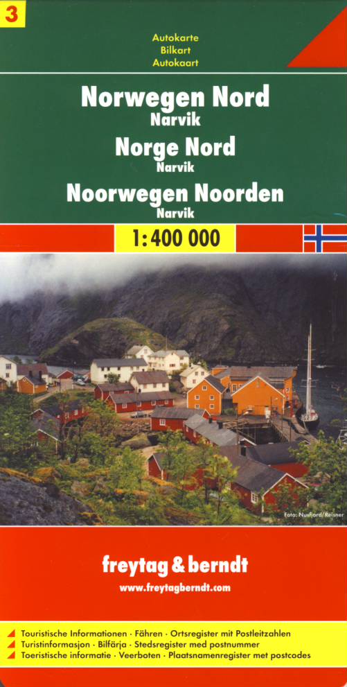 Freytag & Berndt mapa Norsko 3 sever 1:400 t.