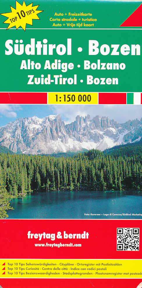 Freytag & Berndt Südtirol-Bolzano 1:150 t.