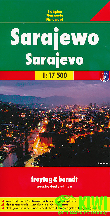 Freytag & Berndt plán Sarajevo 1:17,5 t.