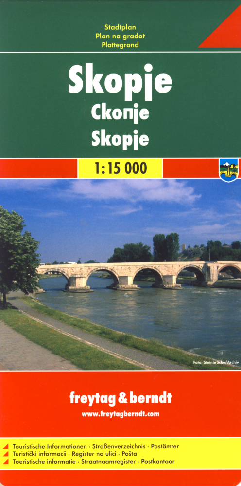 Freytag & Berndt plán Skopje 1:15 t.