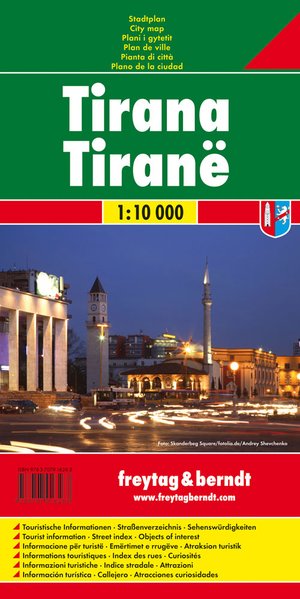 Freytag & Berndt plán Tirana 1:10 t.