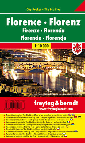 Freytag & Berndt plán Florence 1:10 t. kapesní laminovaný
