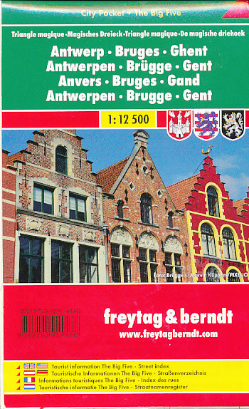 Freytag & Berndt plán Antwerp,Bruges,Gent 1:12 t. kapesní laminovaný