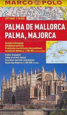 Marco Polo/MAIRS vydavatelství plán Palma de Mallorca 1:15 t. kapesní laminovaný