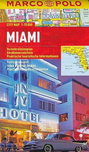 Marco Polo/MAIRS vydavatelství plán Miami 1:15 t. kapesní laminovaný