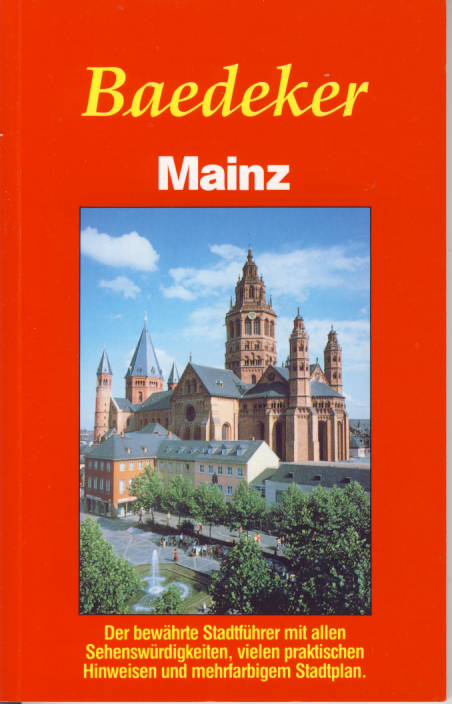 Baedeker vydavatelství průvodce Mainz 1. edice německy BAED