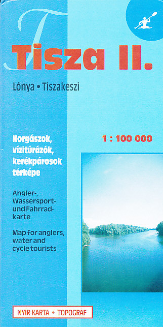 Cartographia Budapest vodácká mapa Tisza II. (Lónya-Tizsakeszi) 1:100 t.
