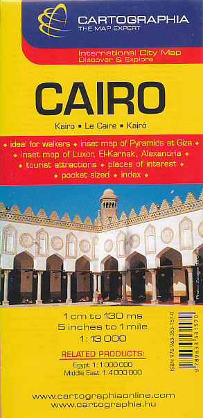 Cartographia Budapest vydavatelství plán Cairo (Káhira) 1:13 t.