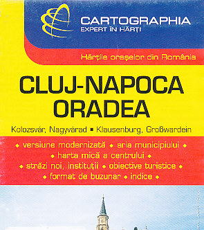 Cartographia Budapest plán Cluj Napoca (Kolozsváru) 1:10 t.