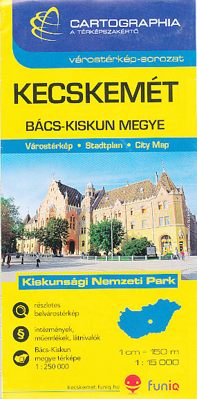Cartographia Budapest vydavatelství plán Kecskemét 1:15 t.