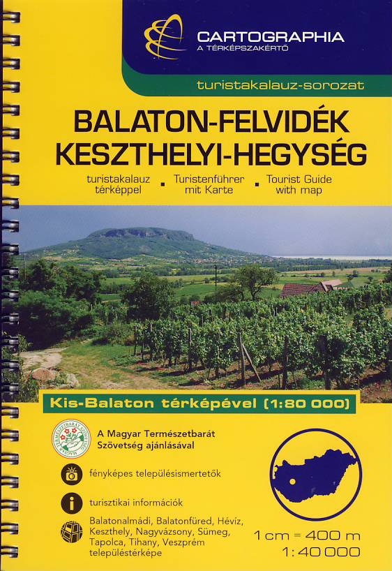 Cartographia Budapest atlas Balaton - západní břeh 1:40 t.