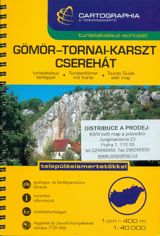 Cartographia Budapest atlas Gomor-Tornai-Karszt-Cserehát (Aggtelek) 1:40 t.