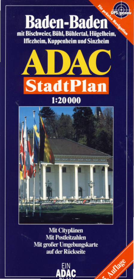 ADAC plán Baden-Baden 1:20 t.