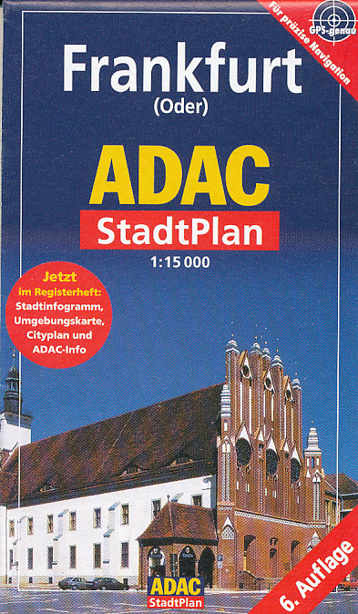 ADAC plán Frankfurt in Oder 1:15 t.