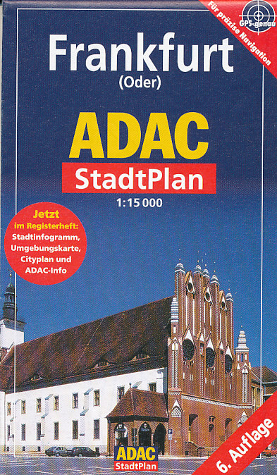 ADAC vydavatelství plán Frankfurt in Oder 1:15 t.
