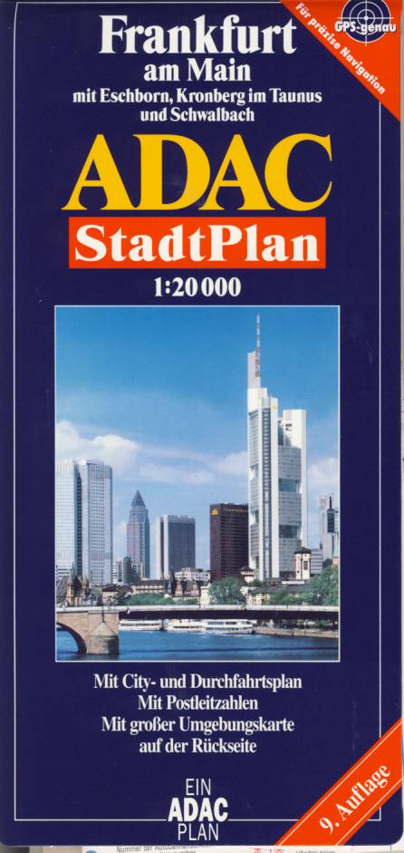ADAC plán Frankfurt am Main 1:20 t.