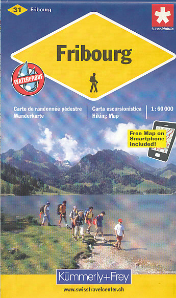 Kümmerly Frey/Hallwag vydavatelství mapa Freiburg 1:60 t. (č.31) voděodolná