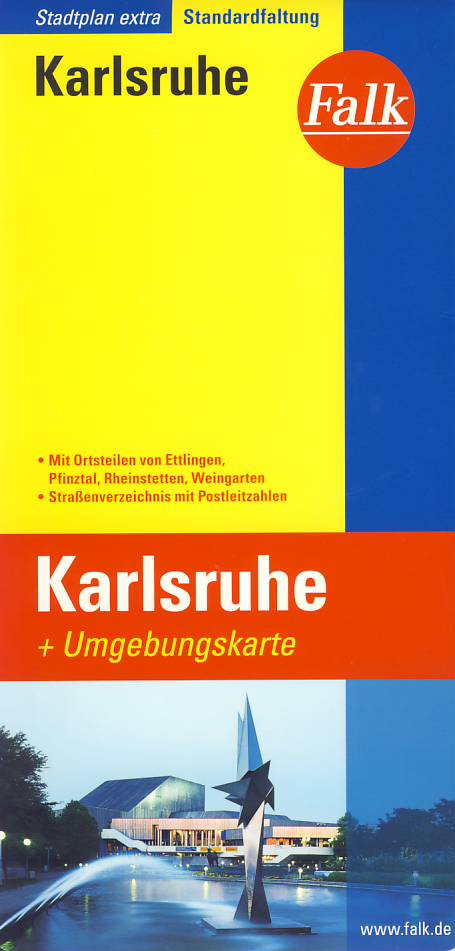 Falk vydavatelství plán Karlsruhe 1:20 t.