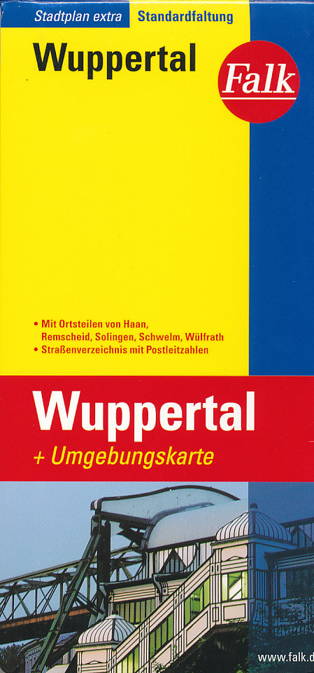 Falk vydavatelství plán Wuppertal 1:20 t.